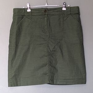 Kersh Women's Large Olive Green Skirt Utility Casual
